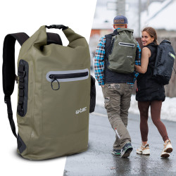 Водонепроникний мотоциклетний рюкзак W-TEC Uphills - хакі