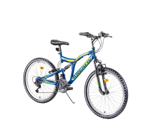 Велосипед Junior з повною підвіскою Kreativ 2441 24' - model 2019/синій