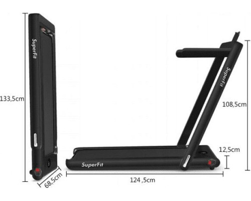 Бігова доріжка електрична Costway SP37146DE-BK