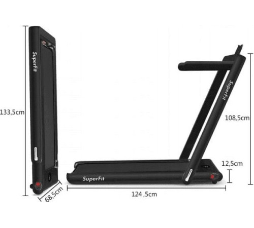 Бігова доріжка електрична Costway SP37146DE-BK