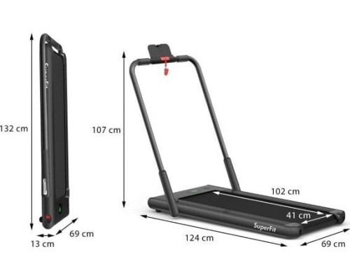 Електрична бігова доріжка Costway SP37513DE-BK