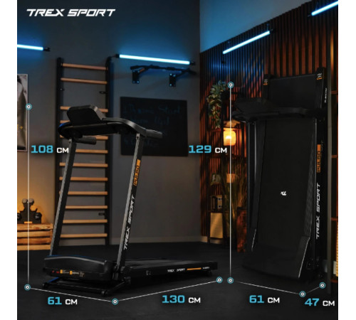 Бігова доріжка електрична Trex Sport TX-500TM PULSO