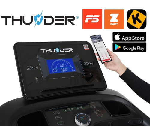 Бігова доріжка електрична Thunder Treadmil CORE-S-BLACK