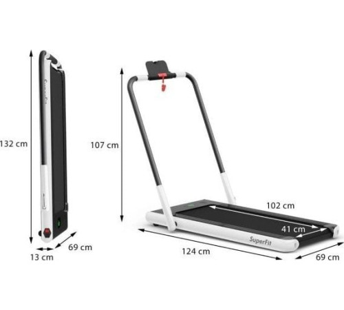 Бігова доріжка Costway SP37513DE-WH