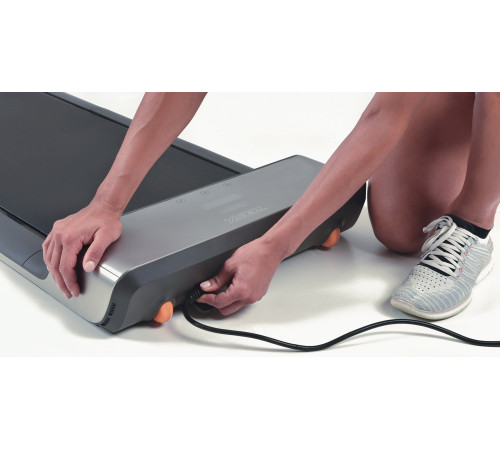 Бігова доріжка електрична Toorx Treadmill WalkingPad with Mirage Display Mineral сіра (WP-G)