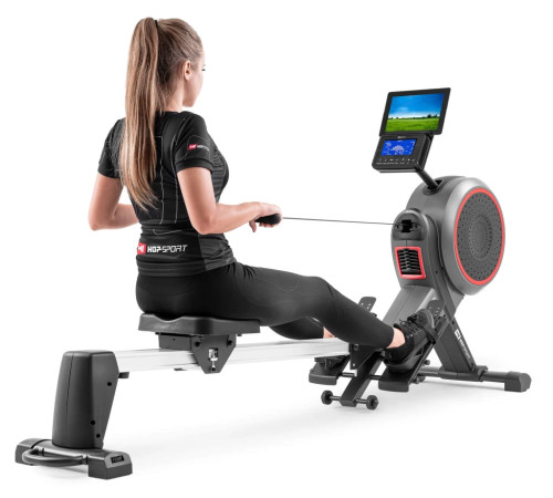 Гребний тренажер аеромагнітний Hop-Sport HS-100AR Roam сірий+ мат Гребний тренажер аеромагнітний Hop-Sport HS-100AR Roam сірий+ мат