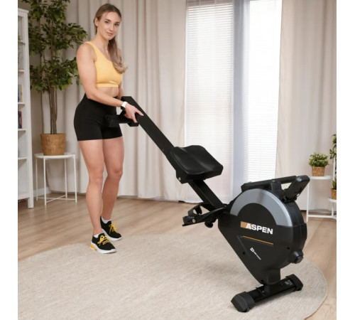 Веслувальний тренажер магнітний Hop-Sport HS-080R Aspen чорно-золотистий Веслувальний тренажер магнітний Hop-Sport HS-080R Aspen чорно-золотистий