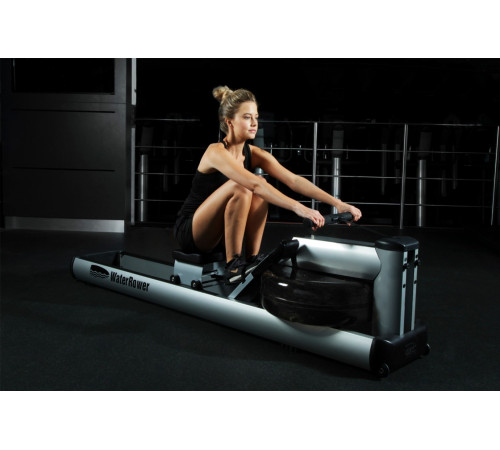 Веслувальний тренажер водний WaterRower M1 LoRise S4 Aluminum