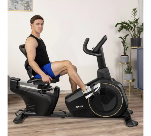 Велотренажер горизонтальний електромагнітний Gymtek XBR6000 чорно-золотистий Велотренажер горизонтальний електромагнітний Gymtek XBR6000 чорно-золотистий