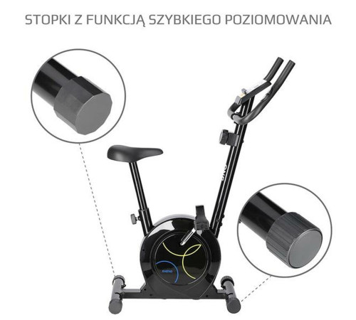 Велотренажер магнітний RM8740 ONE FITNESS - чорний Велотренажер магнітний RM8740 ONE FITNESS - чорний