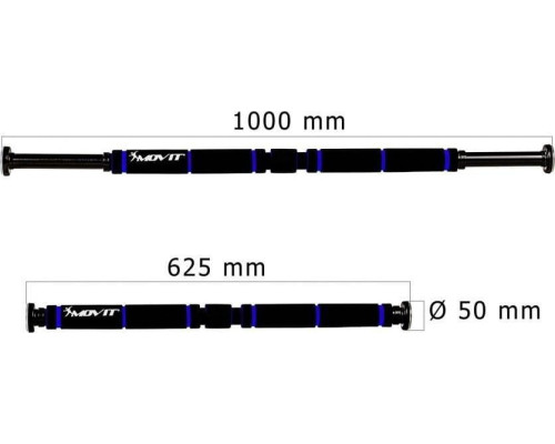 Підтягувальна планка Movit MOVIT чорна / синя