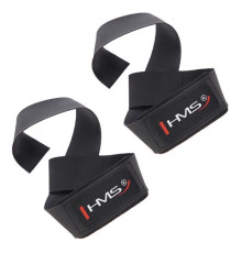 Тренувальні ремінці F4433 LIFTING STRAPS HMS - чорно-червоні 