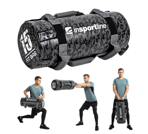 Тренувальна сумка з піском Fitness Crossfit inSPORTline Fitbag Camu 15 kg