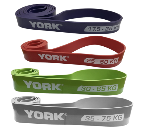 Набір резинок для фітнесу York Fitness 4 шт (17,5 - 65 кг)