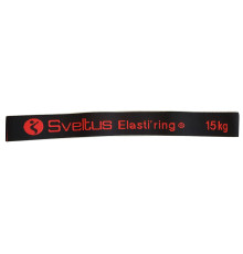 Резинка для фитнеса тканевая Sveltus Elasti'ring в коробке + QR код Черная 15 кг (SLTS-0027)