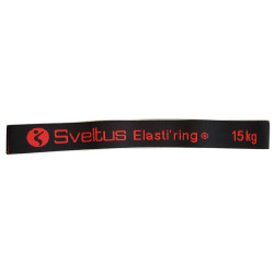 Резинка для фитнеса тканевая Sveltus Elasti'ring в коробке + QR код Черная 15 кг (SLTS-0027)