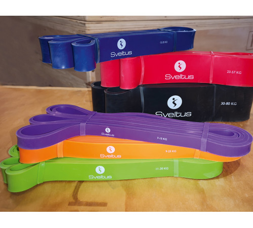 Резиновая петля Sveltus Power Band Very Strong синяя 13-35 кг (SLTS-0573) Резиновая петля Sveltus Power Band Very Strong синяя 13-35 кг (SLTS-0573)