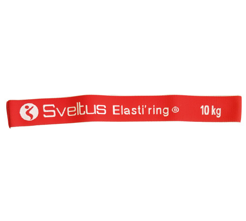 Резинка для фитнеса тканевая Sveltus Elasti'ring в коробке + QR код Красная 10 кг (SLTS-0026)