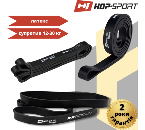 Резинка для фітнесу Hop-Sport 12-30 кг HS-L022RR чорна