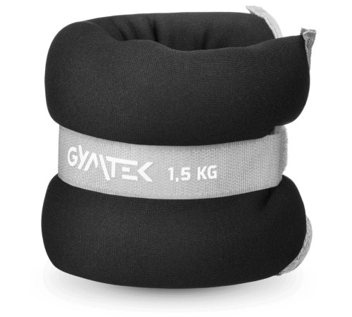 Обважнювачі Gymtek для рук та ніг 2 х 1,5 кг - чорні Обважнювачі Gymtek для рук та ніг 2 х 1,5 кг - чорні