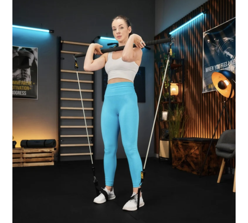 Палиця гімнастична з еспандерами Trex Sport TX-023TS 14-74кг Палиця гімнастична з еспандерами Trex Sport TX-023TS 14-74кг
