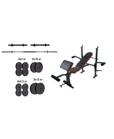 Лава з тренажерами + набір силовий на 90 кг RN-Sport