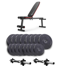Лава Hop-Sport HS-1010 Pro з гантелями Elitum Titan 2 х 31 кг