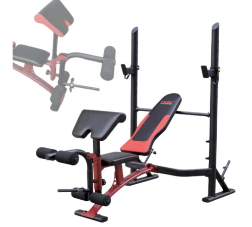 Лавка для жиму York Fitness Delta Pro 2000 з стійкою для штанги та партою Скотта Лавка для жиму York Fitness Delta Pro 2000 з стійкою для штанги та партою Скотта