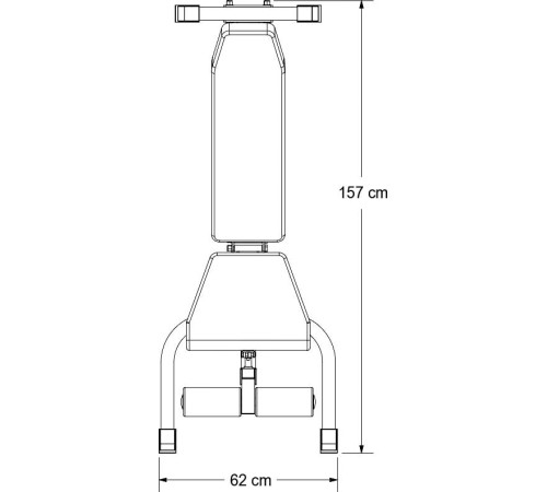 Регульована тренажерна лава Body Craft F602 (7378)