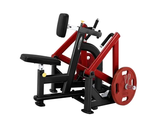 Тренажер Seated Pull Down/Rowing Machine Steelflex PlateLoad Line PLSR чорно-червоний