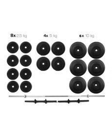 Штанга + Гантелі Набір Premium 110 кг WCG