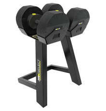 Гантелі регульовані MX SELECT MX85 Dumbbell 5,6 - 38,6 КГ + ПІДСТАВКА