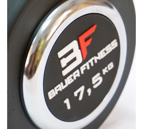 Прогумована гантель 17,5 кг Bauerfitness AC-1247 Прогумована гантель 17,5 кг Bauerfitness AC-1247
