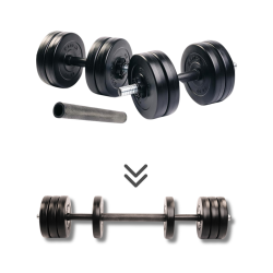 Гантелі Hop Sport Elitum 2 х 11 кг + подовжувач грифа для штанги
