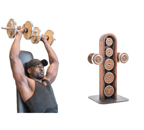 Набір для тренувань зі стійкою NOHRD WeightPlate Oak Oak Набір для тренувань зі стійкою NOHRD WeightPlate Oak Oak