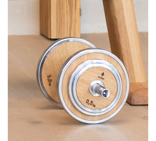 Набір для тренувань зі стійкою NOHRD WeightPlate Oak Oak Набір для тренувань зі стійкою NOHRD WeightPlate Oak Oak