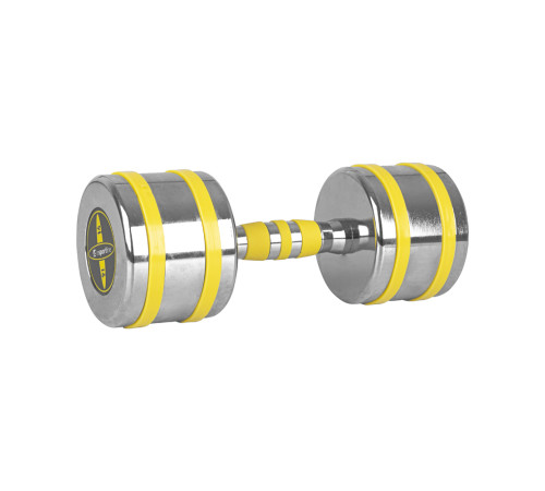 Набір одноручних хромованих гантелей з стійкою nSPORTline Yellsteel 2x 1-14 кг. Набір одноручних хромованих гантелей з стійкою nSPORTline Yellsteel 2x 1-14 кг.