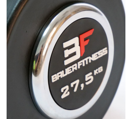 Прогумована фіксована 27,5 кг Bauerfitness AC-12411 Прогумована фіксована 27,5 кг Bauerfitness AC-12411