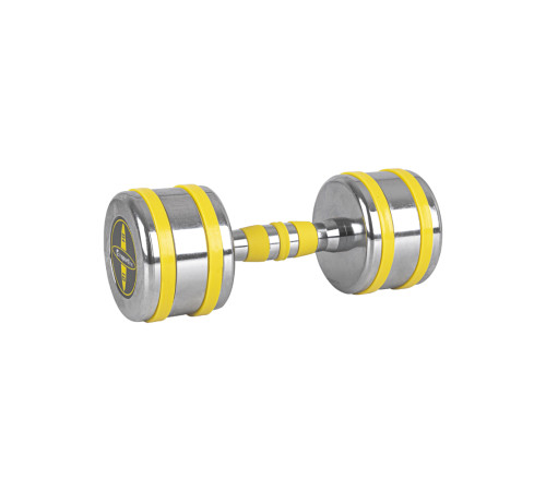 Набір одноручних хромованих гантелей з стійкою inSPORTline Yellsteel 2x 2-12 кг. Набір одноручних хромованих гантелей з стійкою inSPORTline Yellsteel 2x 2-12 кг.