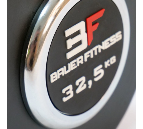 Прогумована гантель 32,5 кг Bauerfitness AC-12413 Прогумована гантель 32,5 кг Bauerfitness AC-12413