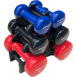  Комплект гантелей VDB 12 кг, стійка 'Ялинка' ENERO FIT