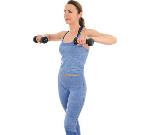 Гантелі вінілові ENERO FIT VDB зі стійкою, 12 кг Гантелі вінілові ENERO FIT VDB зі стійкою, 12 кг