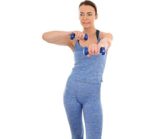 Гантелі вінілові ENERO FIT VDB зі стійкою, 12 кг Гантелі вінілові ENERO FIT VDB зі стійкою, 12 кг