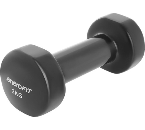 Гантелі вінілові ENERO FIT VDB зі стійкою, 12 кг Гантелі вінілові ENERO FIT VDB зі стійкою, 12 кг