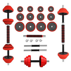 Набір штанга та гантелі HMS SGGX20 DUMBBELL SET-BARBELL 20 кг