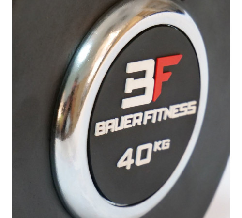 Прогумована гантель 40 кг Bauerfitness AC-12416 Прогумована гантель 40 кг Bauerfitness AC-12416
