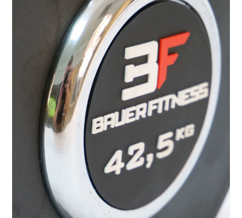Прогумована гантель 45 кг Bauerfitness AC-12418 Прогумована гантель 45 кг Bauerfitness AC-12418