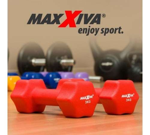 Гантелі Maxxiva D84987 неопренові 2 x 3 кг