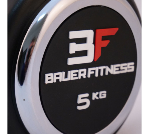 Прогумована гантель 5 кг Bauerfitness AC-1242 Прогумована гантель 5 кг Bauerfitness AC-1242
