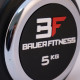 Прогумована гантель 5 кг Bauerfitness AC-1242
